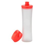 Wholesale - 20oz BORCILICATE GLASS WATER BOTTLE W/RED LID C/P 24, UPC: NO UPC